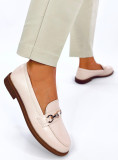 elegante Mokassins für Damen Beige