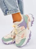Damen-Sneaker Lila/Grün