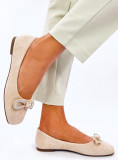 Ballerinas mit Schleife Beige