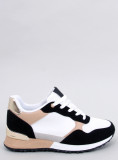 Damen-Sneaker Schwarz/Weiß/Beige