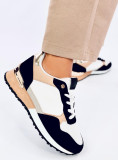 Damen-Sneaker Schwarz/Weiß/Beige