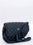 Handtasche im Steppdesign Schwarz