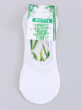 Weiße Mokassinsocken für Damen