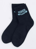 Baumwollsocken SCHOOL Schwarz