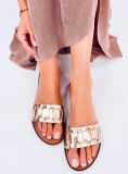 Damen  Pantoletten SOMMER Gold