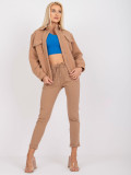 Stylische Übergangsjacke in Camel-Farbe
