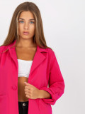 Fuchsia Sweatjacke mit Taschen RUE PARIS