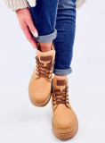 Schnürstiefelette für den Winter Camel