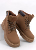 Schnürstiefelette für den Winter Braun