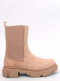 Chelsea Stiefel aus Wildleder Beige