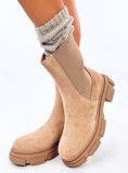 Chelsea Stiefel aus Wildleder Beige