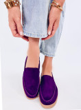 Extra weiche Damenmokassins Purple