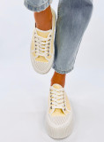 Plateau-Canvas-Sneaker Gelb