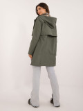 Damen Übergangsjacke mit Kapuze in Khaki