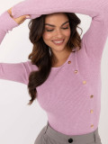 Stylischer Pullover in hellem Lila