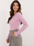 Stylischer Pullover in hellem Lila