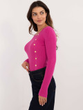 Eleganter Fuchsia Pullover