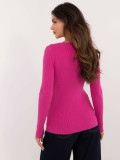 Eleganter Fuchsia Pullover