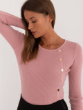 Eleganter rosa Pullover