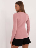 Eleganter rosa Pullover