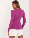 Eleganter lila Pullover