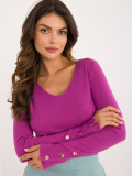 Eleganter lila Pullover
