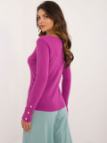 Eleganter lila Pullover