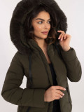 Bequeme Winterjacke mit Kapuze Khaki