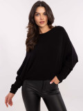 Eleganter schwarzer Pullover