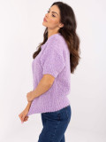 Stylischer Pullover in hellem Violett