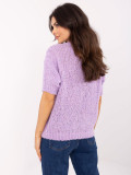 Stylischer Pullover in hellem Violett