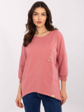 Stylische Bluse in Dunkelrosa