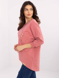 Stylische Bluse in Dunkelrosa