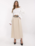 Eleganter Maxi-Rock in Beige