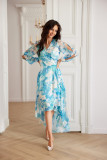 Fiorella – Wickel-Midikleid aus Chiffon