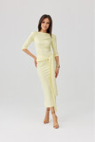 Gelbes Midi-Kleid Lidiana