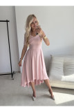 Rosa Midi-Kleid
