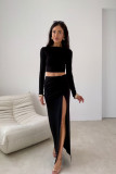 Schwarze Bluse Linnea