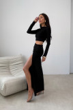 Schwarze Bluse Linnea