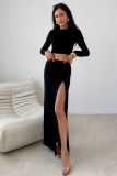Schwarzer Maxi-Rock Ottilia