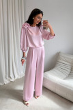 Elegante hellrosa Hose Elsa