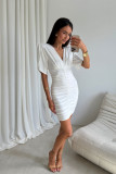 Mini-Kleid in Ecru Novalie