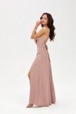Maxikleid in Cappuccino-Farbe