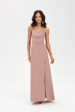 Maxikleid in Cappuccino-Farbe