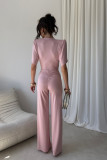 Jumpsuit in pudrigem Rosa Amaris