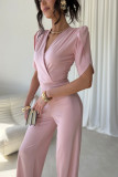 Jumpsuit in pudrigem Rosa Amaris