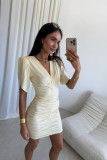 Novalie Mini-Kleid in Hellgelb
