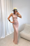 Maxikleid in Mokka-Farbe