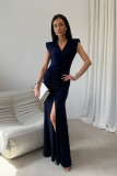 Maxikleid in Dunkelblau