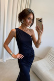 Maxikleid in Dunkelblau